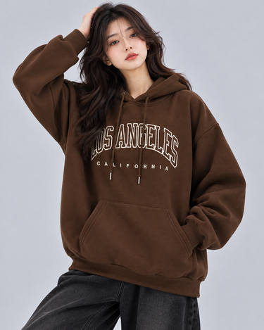 Los Angeles Graphic Oversized Hood Brownie
