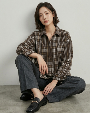 Mocha Muse Oversized Button-Up Shirt