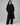 Heritage Old Money Oversized Long Coat Black