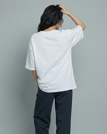 Cat Mugshot Graphic Drop shoulder oversized Tee