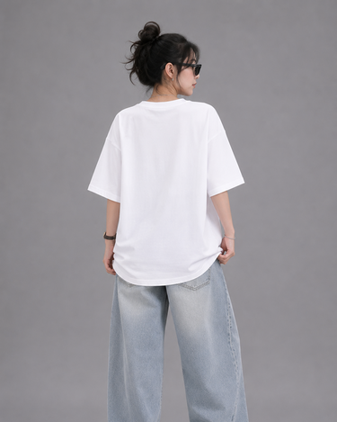 Coffee Girl Graphic Drop Shoulder Oversized T-shirt