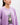 Roger Rabbit Embroidered Patched Long Sleeves Oversized Tee Lavender