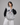 London Embroidered Zipper Baseball Jacket Grey