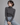 Turtleneck Ribbed Knitted Sweater Charcoal