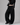 Drift Wide Leg Fleece Trouser Black