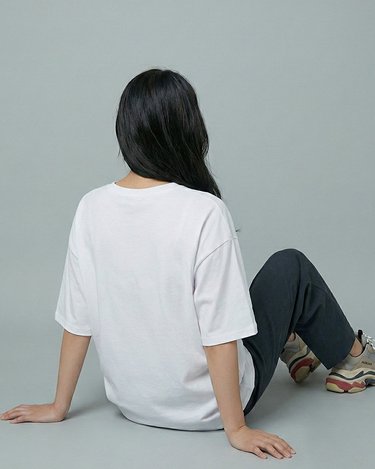 Weekend Booked Girl Graphic Drop Shoulder Oversized Tee
