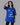 Team FR Chicago Graphic Drop Shoulder Oversized T-shirt Royal Blue