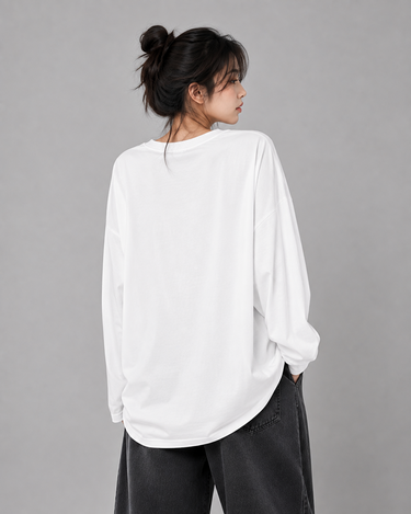 Beautiful Graphic Long Sleeve Oversized Tee