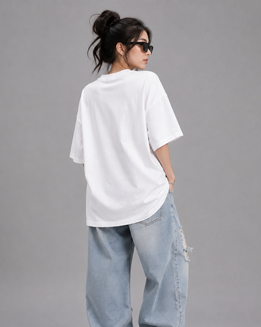 Dream Girl Vaccy Graphic Drop Shoulder Oversized T-shirt