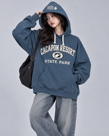 Cacapon Resort Embroidered Oversized Hoodie