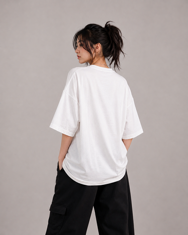 Better Late Than Never Graphic Drop Shoulder Oversized Tee