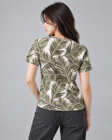 Palm Beech Crew Neck Short Sleeve Tee