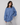 Distressed Blue Oversized Sweatshirt