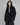 Women's Oversized Black Button-Up Shirt