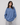 Distressed Blue Oversized Sweatshirt