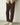 Mid Stripe Loose Bottom Trouser Brown