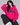 Brooklyn Graphic Oversized Hood Hot Pink