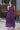 French - Violet Chiffon Frock Dress ( Inner Attached )