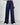 Comfort Stretch French Terry Open Bottom Trouser Navy Blue