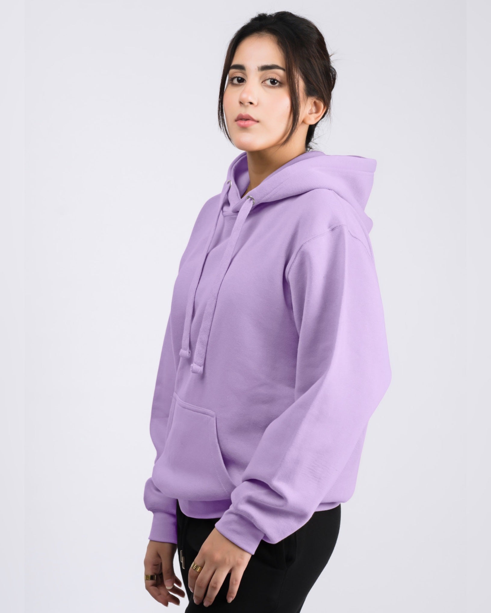 Premium Oversized Fit Pull Over Hoodie Lavender