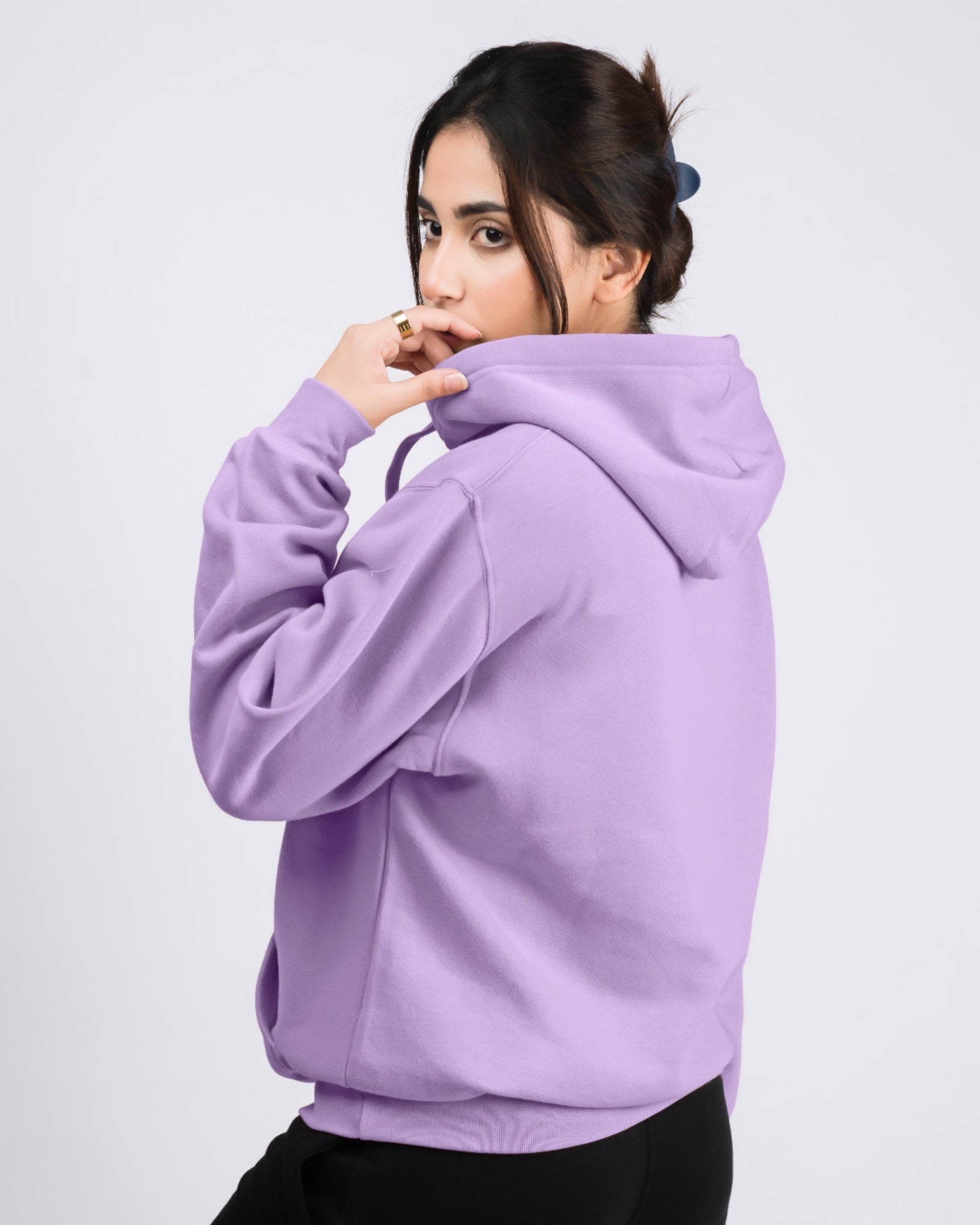 Premium Oversized Fit Pull Over Hoodie Lavender