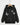 Butterfly Graphic Pull Over Zipper Hood Black