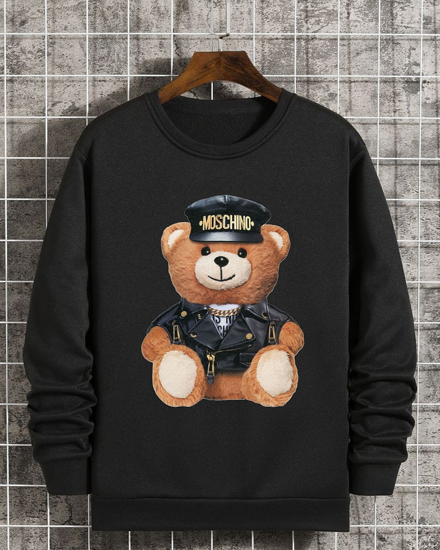 Moschino Bear Graphic Sweatshirt Black