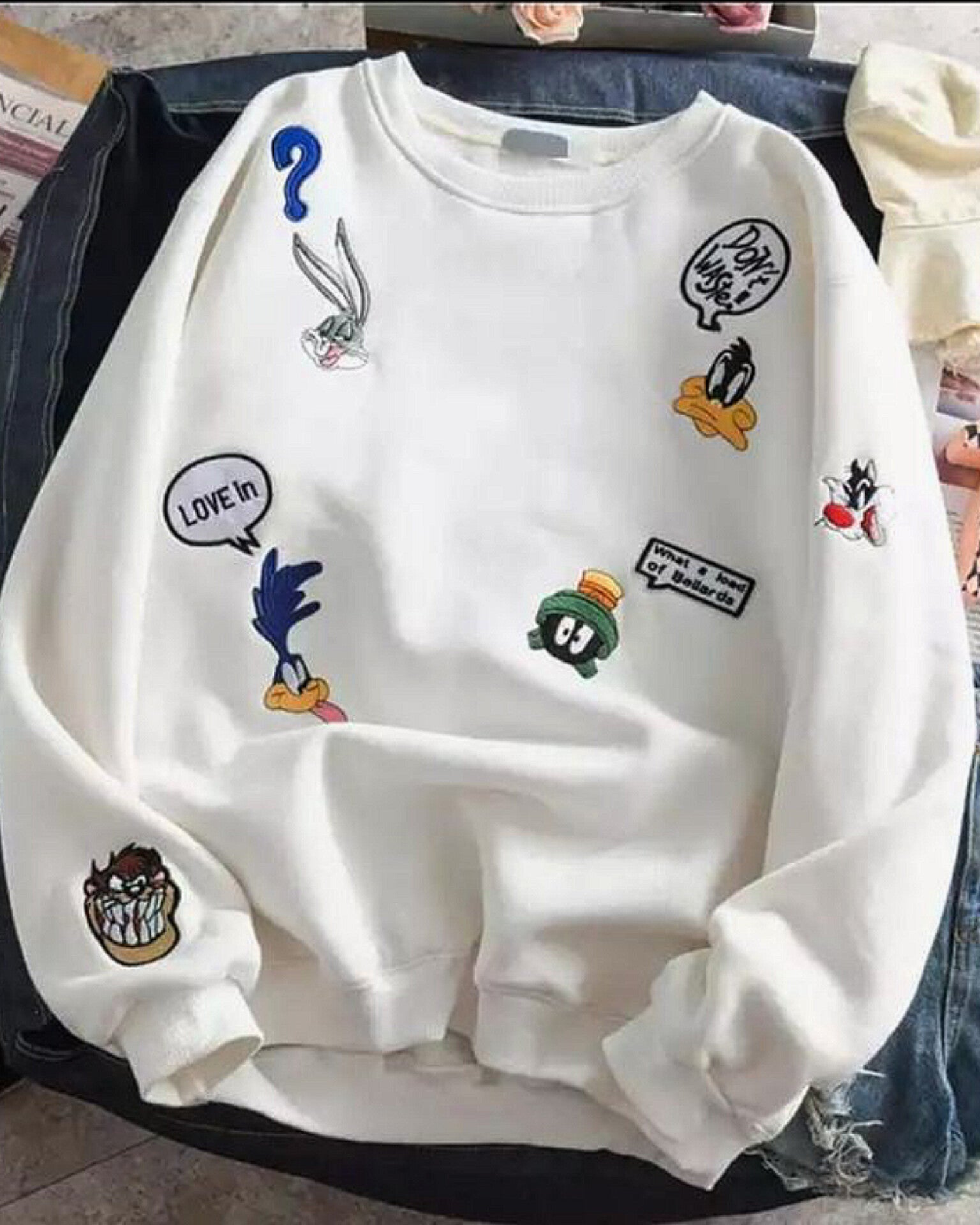 Baby Looney Tunes Characters Graphic Sweatshirt