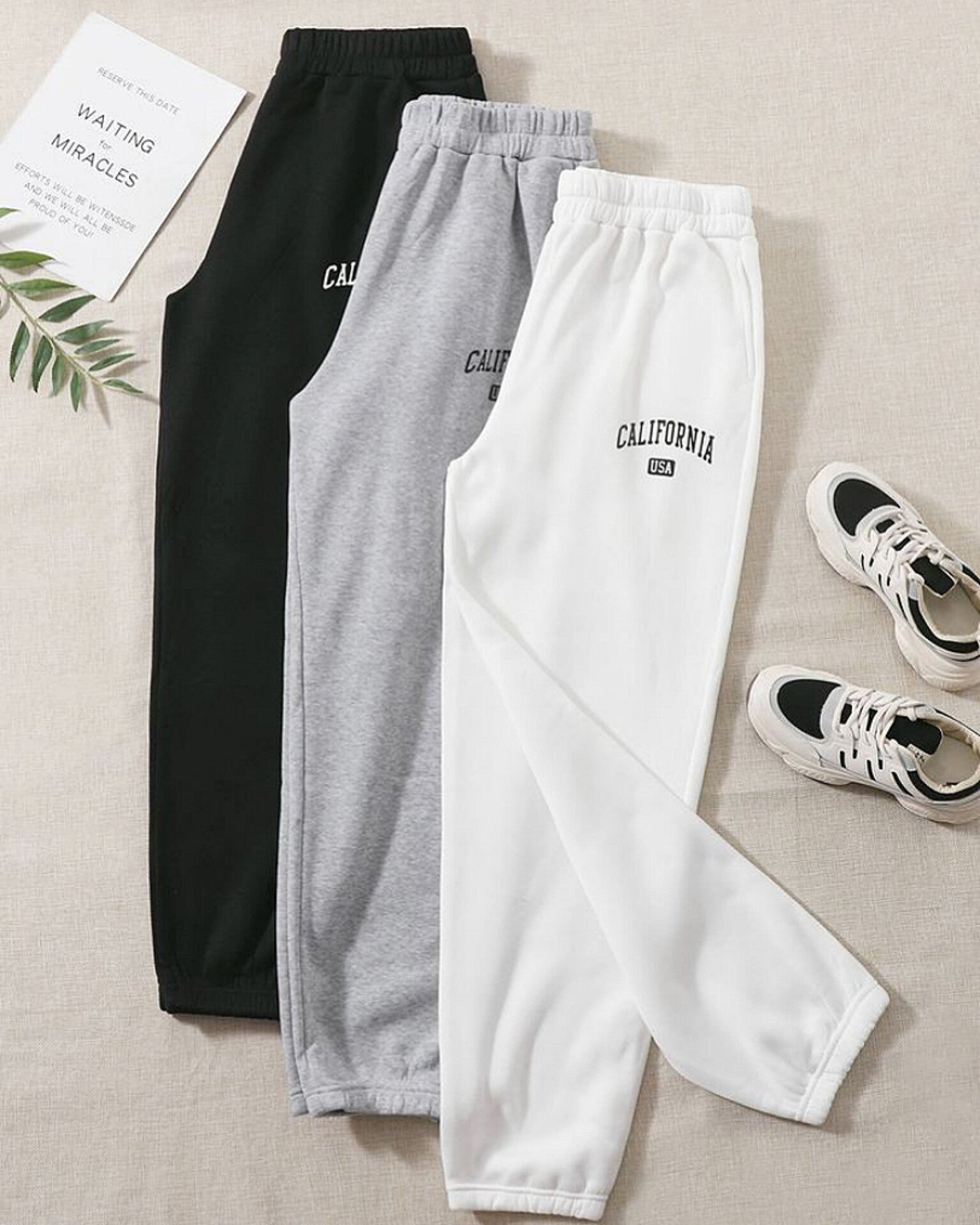 California High waist Fleece Sweatpants