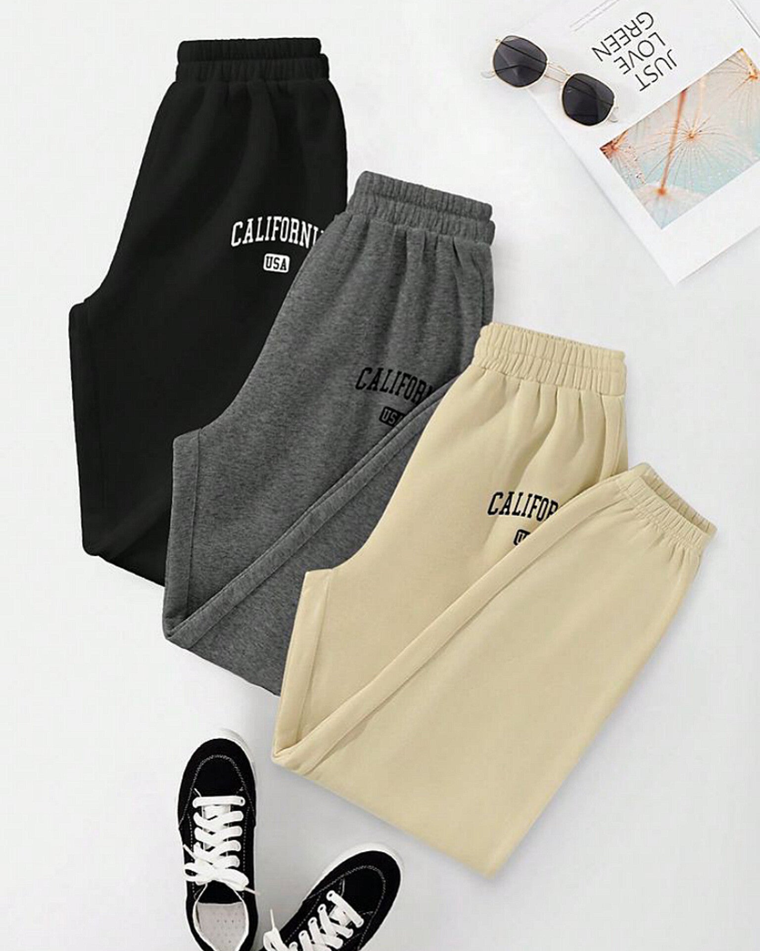 California High waist Fleece Sweatpants