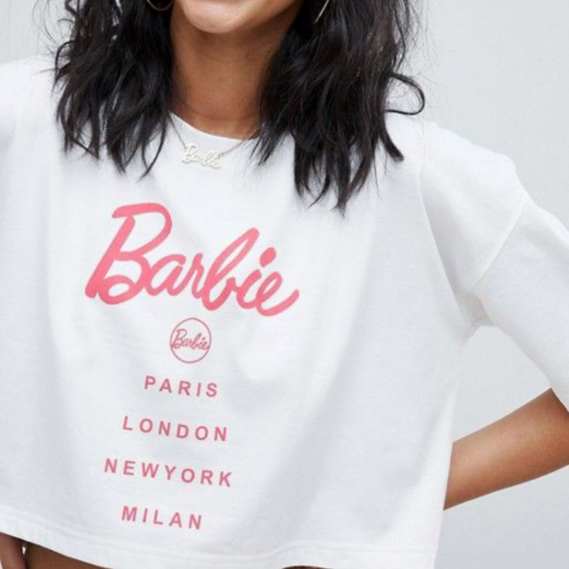 Barbie Girl Graphic Cropped Tee