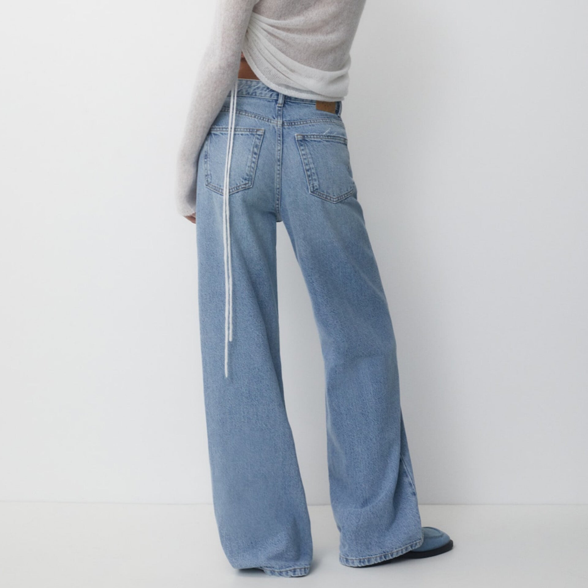 Sky blue High Waist Wide Leg Jeans