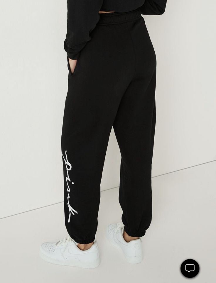 Black Letter Graphic Sweatpant