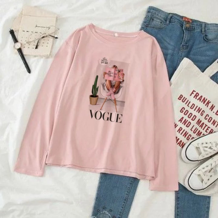 Vogue Graphic Long Sleeve T-shirt